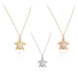 14k Gold | Minimal Tortoise Charm Necklace
