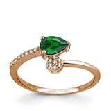 8k - 14k - 18k Gold | 0,58ct Diamond Sapphire Ring
