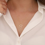 14k Gold | Polaris Star Pendant Necklace