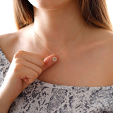14k Gold | Sun & Evil Eye Necklace
