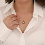 14k Gold | Star in a Circle with Hitit Design Necklace