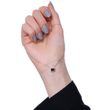 14k Gold | Amethyst Baguette Cut Necklace
