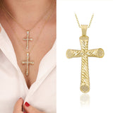14k Gold | Crucifix Pendant Necklace
