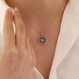 14k Gold | Travelers' Compass Necklace