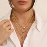 14k Gold | Double Curb Vienna Chain Necklace