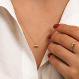 14k Gold | Minimal Elephant Necklace
