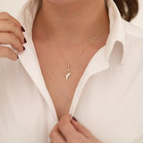 14k Gold | Modern North Star Necklace