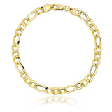 14k Gold | Figaro Chain Bracelet