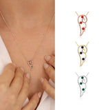 14k Gold | Colored Wing Necklace