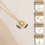 14k Gold | Minimal Sun Necklace