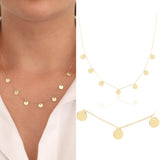 14k Gold | Coin Fringed Necklace