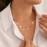 14k Gold | Coin Fringed Necklace