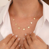 14k Gold | Coin Fringed Necklace