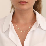 14k Gold | Coin Fringed Necklace