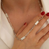 14k Gold | Name Engravable Paperclip Necklace