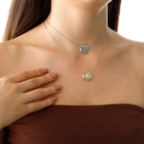 14k Gold | Snowflake Necklace