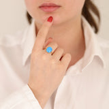 14k Gold | Oval Large Opal Ring