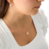 14k Gold | Snowflake Earrings