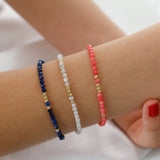 14k Gold | Lapis Lazuli Eternity Beaded Bracelet