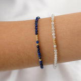 14k Gold | Lapis Lazuli Eternity Beaded Bracelet