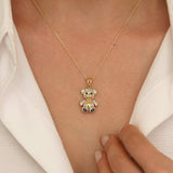 14k Gold | Teddy Bear Necklace
