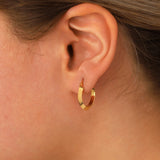 14k Gold | Thin Hoop Earrings