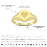14k Gold | Chunky Initial Ring