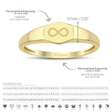 14k Gold | Hexagon Initial Ring