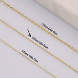 14k Gold | 1.05mm Cable Chain Extender