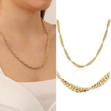 14k Gold | Butterfly - Singapore - Twisted Chain Necklace