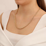 14k Gold | Butterfly - Singapore - Twisted Chain Necklace