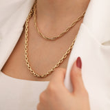 14k Gold | Butterfly - Singapore - Twisted Chain Necklace