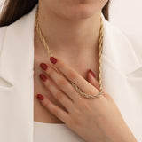 14k Gold | Butterfly - Singapore - Twisted Chain Necklace