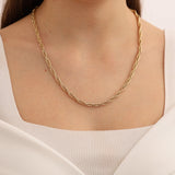 14k Gold | Butterfly - Singapore - Twisted Chain Necklace