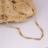 14k Gold | Butterfly - Singapore - Twisted Chain Necklace
