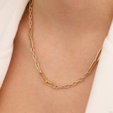 14k Gold | Oval Link Chain Necklace