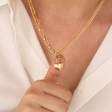 14K Gold | Paperclip & Double Curb Chain Necklace