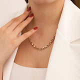 14k Gold | Heavy Square Chain Necklace