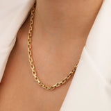 14k Gold | Heavy Square Chain Necklace
