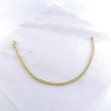 14k Gold | Rectangular Box Link Bracelet
