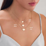 14K Gold | Minimal Heart Name Necklace