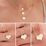 14K Gold | Minimal Heart Name Necklace