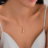 10k Gold | Tusk Cremation Urn / Ash Holder Necklace