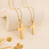 14k Gold | Cross Cremation Urn / Ash Holder Necklace