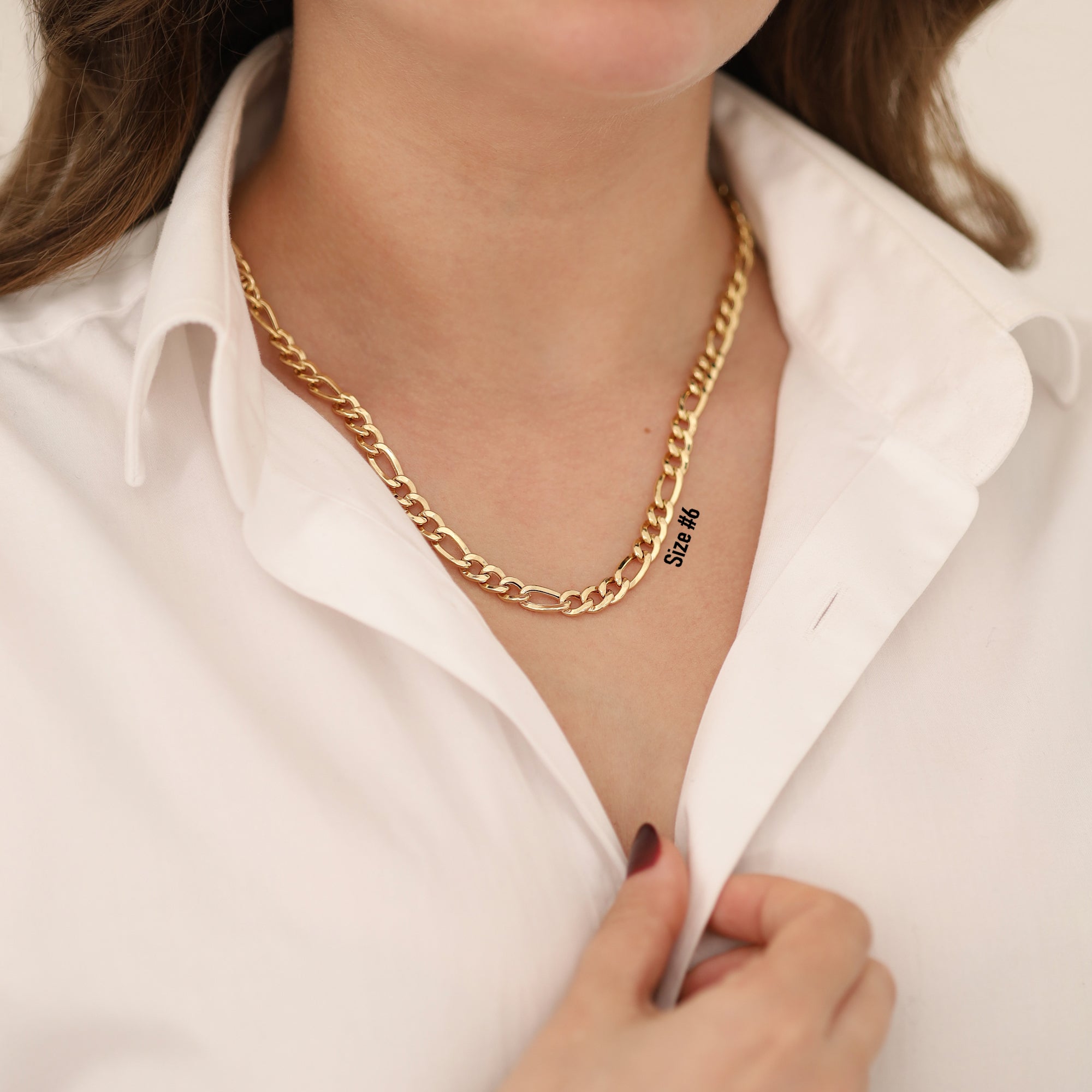 14k Gold | Figaro Chain Layering Necklace