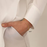 14k Gold | Oval Cable Chain Bracelet