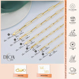 14k Gold | Paperclip Chain Bracelet