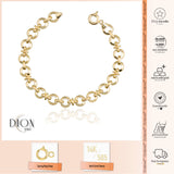 14k Gold | Interlocking Round Bracelet