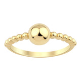 14k Gold | Beaded Bubble Ring