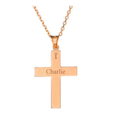 14k Gold | Cross Cremation Urn / Ash Holder Necklace